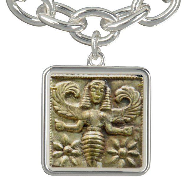 ANTIQUE GREEK HONEY BEE GODDESS CHARM BRACELET (Design)