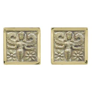 ANTIQUE GREEK HONEY BEE GODDESS CUFFLINKS