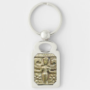 ANTIQUE GREEK HONEY BEE GODDESS KEYCHAIN