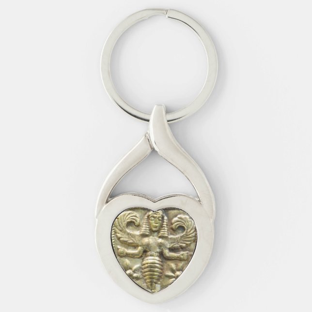 ANTIQUE GREEK HONEY BEE GODDESS KEYCHAIN (Front)