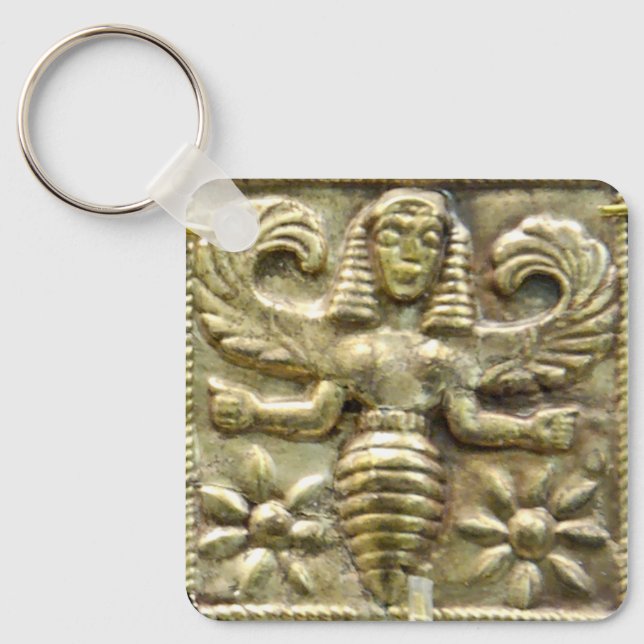 ANTIQUE GREEK HONEY BEE GODDESS KEYCHAIN (Front)