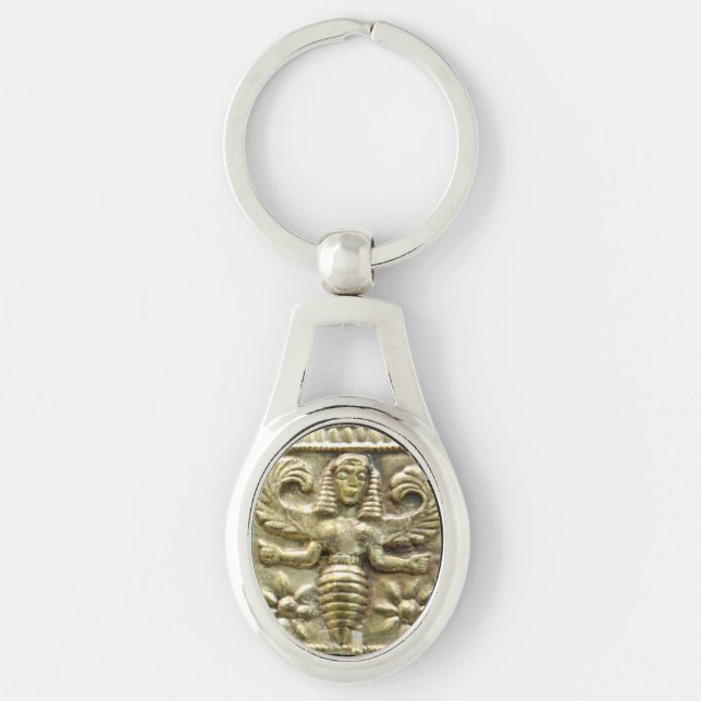 ANTIQUE GREEK HONEY BEE GODDESS KEYCHAIN (Front)