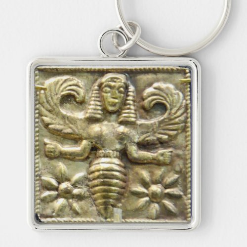 ANTIQUE GREEK HONEY BEE GODDESS KEYCHAIN