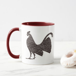 Antique Greek Rooster Design Mug