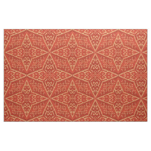 Antique Greek Star Pattern Print Fabric