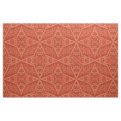 Antique Greek Star Pattern Print Fabric