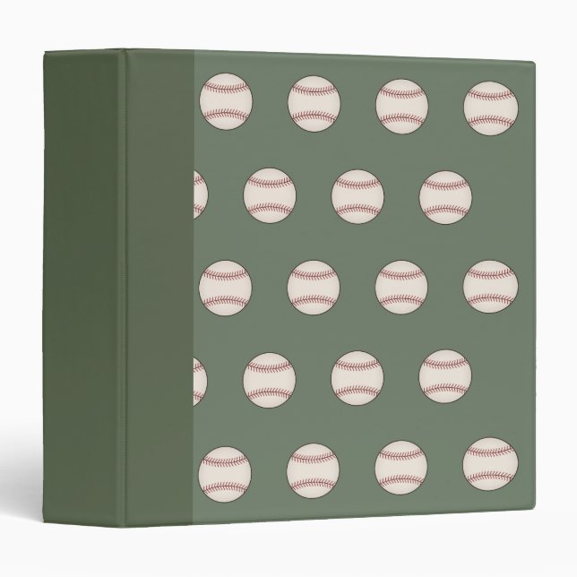 Antique Green Baseball Binder Gift (Front/Spine)