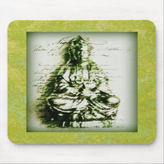 Antique Green Kwan Yin mousepad