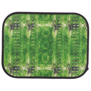 Antique green Oriental rug design