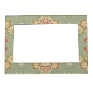 Antique Green Print Magnetic Picture Frame