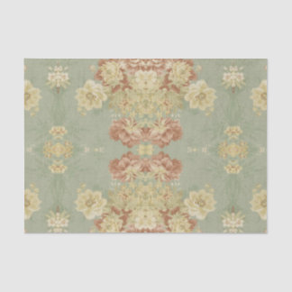 Antique Green Print Tissue Paper