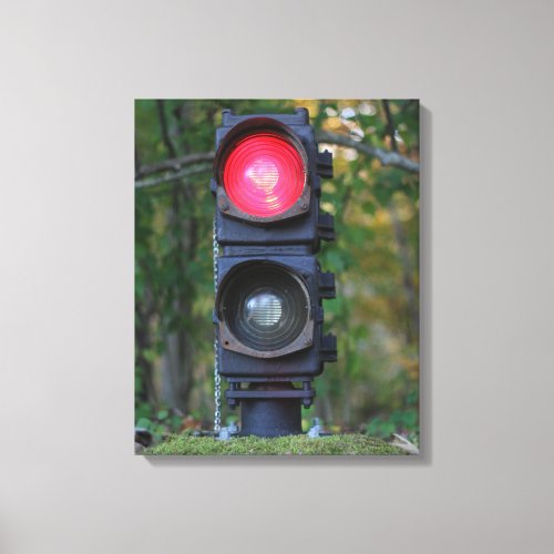 Antique GRS FA Railroad Signal Printed Canvas