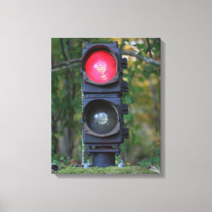 Antique GRS FA Railroad Signal Printed Canvas Print