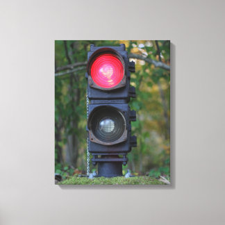 Antique GRS FA Railroad Signal Printed Canvas Print