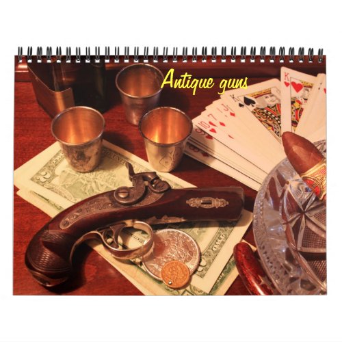 Antique guns calendar