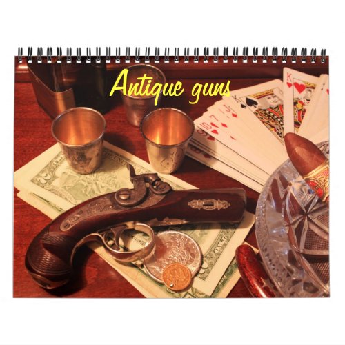 Antique guns calendar