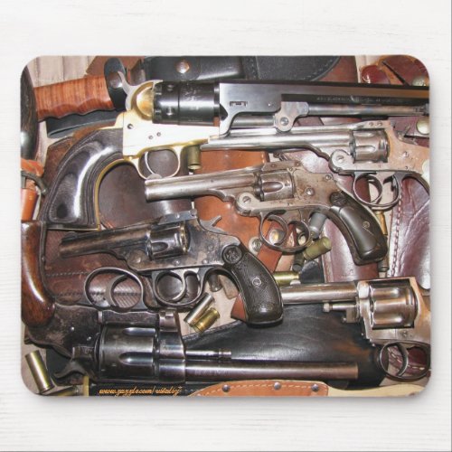 Antique guns mousepad