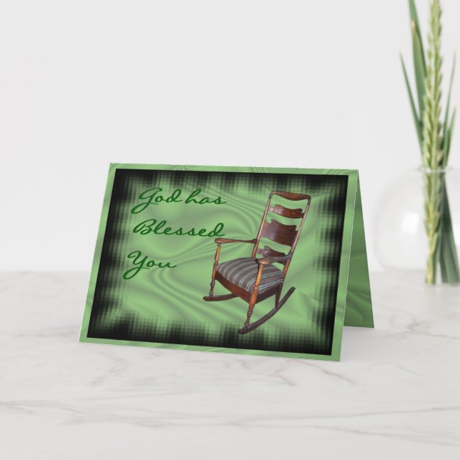 Antique H Rocker-customize any occasion Card (Front)