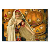 Antique Halloween Jack O Lantern Costume Woman (Front Horizontal)