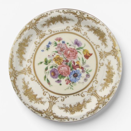 Antique Hand Painted Limoges China Paper Plate