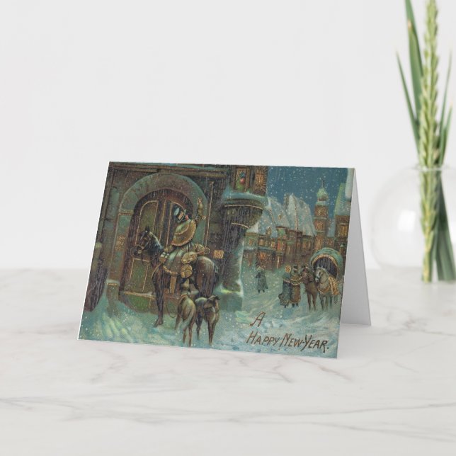 Antique Happy New Year Card (Front)