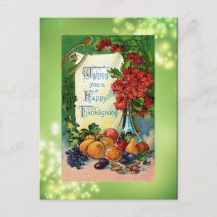 Antique Happy Thanksgiving Postcard Reproduction