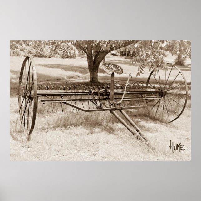 Antique Hay Rake Poster (Front)