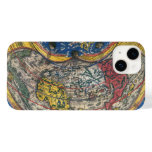 Antique Heart Shaped World Map by Peter Apian 1520 Case-Mate iPhone 14 Case