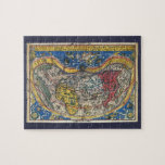 Antique Heart Shaped World Map by Peter Apian 1520 Jigsaw Puzzle