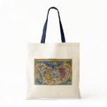 Antique Heart Shaped World Map by Peter Apian 1520 Tote Bag