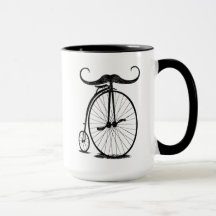 Antique High Wheel Bike Handlebar Mustache