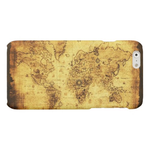 Antique Historic Old World Map Matte iPhone 6 Case