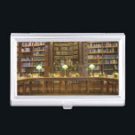 Antique Historical Library Business Card Case<br><div class="desc">austrian national library in hofburg,  vienna austria</div>