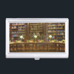 Antique Historical Library Business Card Case<br><div class="desc">austrian national library in hofburg,  vienna austria</div>