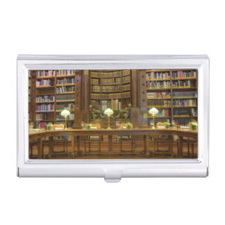 Antique Business Card Holders Cases Zazzle Antique Historical Library Business Card Case