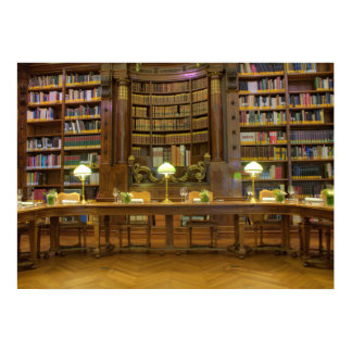 Antique Historical Library Poster