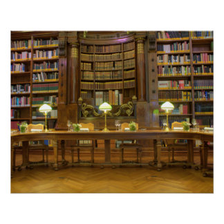 Antique Historical Library Poster