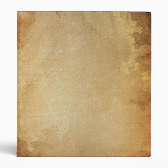 Antique historical paper parchment custom binder (Front)