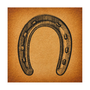 Antique Horseshoe Vintage Western Horse Shoe Wood Wall Art