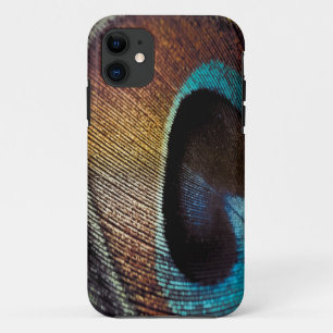 Antique Hues Peacock Feather Eye iPhone 11 Case