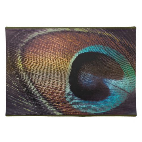 Antique Hues Peacock Feather Eye Placemat