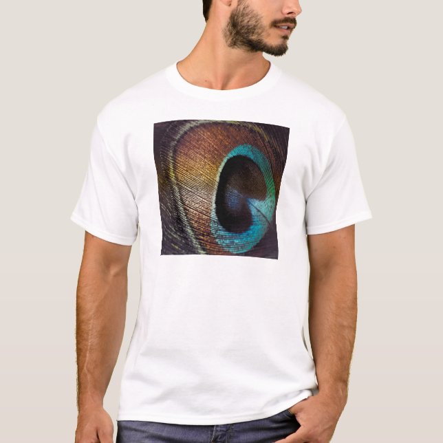 Antique Hues Peacock Feather Eye T-Shirt (Front)