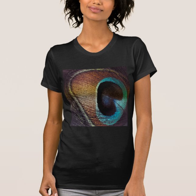 Antique Hues Peacock Feather Eye T-Shirt (Front)