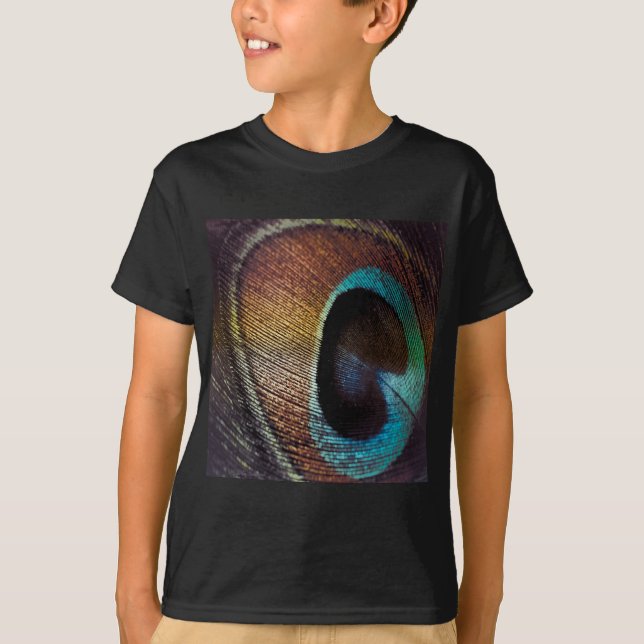 Antique Hues Peacock Feather Eye T-Shirt (Front)
