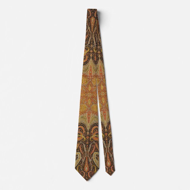 Antique Indian Boteh Pattern Neck Tie (Front)