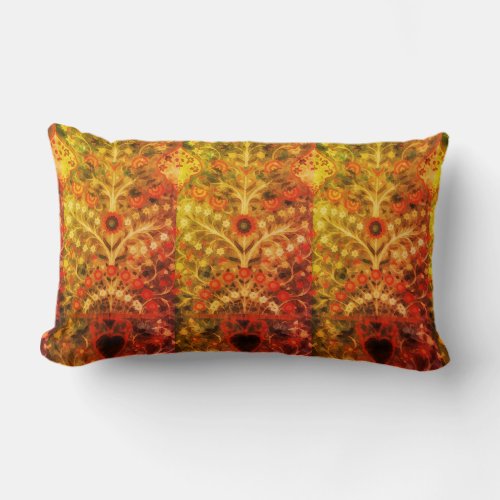 Antique  Indian  textile  design  Lumbar Pillow