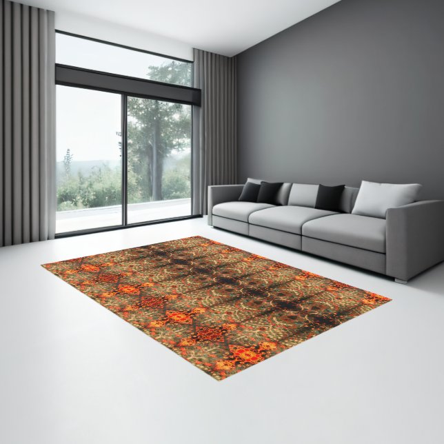 Antique  Indian  textile  design Rug (Insitu (Indoor 3))