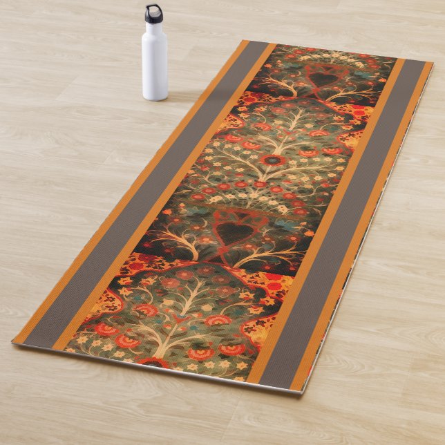 Antique  Indian  textile  design Yoga Mat (In Situ)
