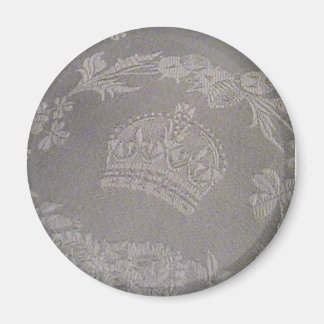 Antique Irish Damask with Royal Crown Magnet