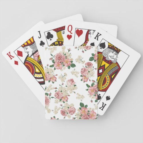 Antique is Chic Floral Classic Playing Cards